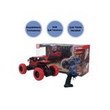 1:18 Ölçek Alloy Rock Crawler – RGB Işıklı Off-Road Uzaktan Kumandalı Araba Kırmızı