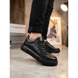 11boa BA0247 Erkek Sneaker Günlük Casual Spor Ayakkabı Siyah Taban - Siyah
