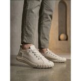 11boa BA0248 Boa Krem Esnek Bağcıklı Ultra Hafif Nefes Alan Sneaker Ayakkabı - Y37-Beyaz