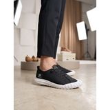 11boa BA0248 Boa Siyah Beyaz Taban Esnek Bağcıklı Ultra Hafif Nefes Alan Sneaker Ayakkabı - Y37-Beyaz