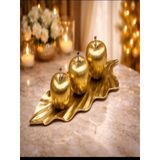 11cm -30cmlik tabak ebatlı 8cm.7cm,5cm ebatlarda kırılmaz polyester,3lü elma biblosu a-1004a