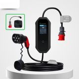 11KW 16A Türkçe Menü 10M Elektrikli Araç Şarj İstasyonu Taşınabilir