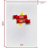 11X25+5 Cm. (11*30) 500 Adet - Şeffaf Bantlı Yapışkanlı Opp Jelatin Poşet