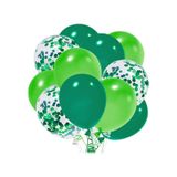 12-10 İnc Koyu Ve Açık Yeşil Konfetili 10 Adet Balon