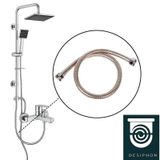 1/2 - 1/2 Kısa Robot Tepe Spiral Duş Hortumu 60 Cm Dayanıklı Pa