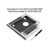 12.7Mm Hdd Caddy Laptopnotebook Dvd To Ssd Kutu Sata