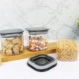 12 Adet 0.5 Lt Istiflenebilir Kristal Vakumlu Erzak Kabi 0.5 Lt Vakumlu Saklama Kabi