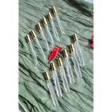 12 Adet 10 ml Boş Cam Parfüm Şişesi Gold Kalem Şişesi Tüp Sprey Şişe Taşınabilir Cep Çantalık Doldurulabilir