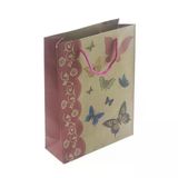 12 Adet 15X20cm Kelebekli Kraft Karton Canta