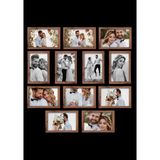12 Adet 15X21 Çerçeve - Mdf A5 Çerçeve - Çoklu Fotoğraf Çerçevesi - Ahşap
