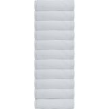 12 Adet 50 x 90 cm Mikrofiber El Yüz Kuaför Berber Spor Havlusu Leke ve Saç Boyası Tutmayan - Beyaz