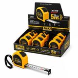 12 Adet 5Mt X 25Mm Otomatik Çelik Şerit Metre Stoplu (2818)