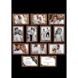 12 Adet A4 Çerçeve - Mdf 21X30 Çerçeve - Çoklu Fotoğraf Çerçevesi - Diploma Çerçevesi - Sertifika - Ahşap