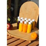 12 Adet Beyaz Sızdırmaz Kapaklı Ginger Shot Plastik Şişe 100 Ml Detoks Meyve Su Şat Şişesi