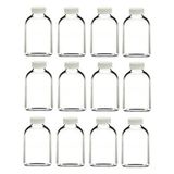12 adet cam kavanoz oda kokusu şişesi küçük vazo kapaklı 12x50ml - 50 ml