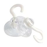 12 Adet Cam Vantuzu Öpücük Askılı Vantuz 4 Cm. - Beyaz