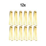 12 Adet Çelik 16,2 cm Gold Buz Ve Şeker Maşası mt128sr-12