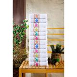 12 Adet Düğün Havlusu, Sünnet Havlusu, Okuluk Havlu, Araba Havlusu, Konvoy Havlusu, Davetiye Havlu Kalpli - 40 x 70 cm - Çok Renkli-KR1