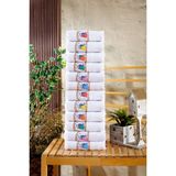 12 Adet Düğün Havlusu, Sünnet Havlusu, Okuluk Havlu, Araba Havlusu, Konvoy Havlusu, Davetiye Havlu Renkli - 40 x 70 cm - Çok Renkli-KR1