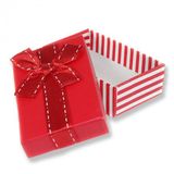 12 Adet Fiyonklu Cizgili Dikdortgen Karton Kutu 5X8cm