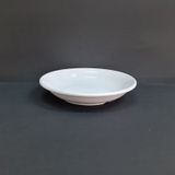 12 Adet Kırılmaz Melamin Düz Çukur Yemek Tabağı 19cm Derinlik 3,5cm - Beyaz Beyaz