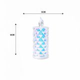 12 ADET LED CANDLE KAMP KÜÇÜK BOY= ÇAP:5CM - Y: 9CM PİLLİ LED MUM MİKA KRİSTAL PLASTİK YAKUT-13635 (5047) ali39HTC1250478683288351266