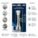 12 Adet Musluk Ucu Filtresi 2 Fonksiyonlu Spiralli Yaylı - 360° Derece Dönebilen Başlık 16-19Mm Caşlık Çapı (2818)