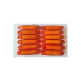 12 Adet Neon Parmak LED Lamba Turuncu 12-24 Volt