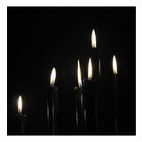 12 ADET SİYAH ARINMA MUMU SİYAH UZUN MUM SİYAH İNCE MUM SİYAH MUM CHURCH BLACK CANDLES KİLİSE MUMU