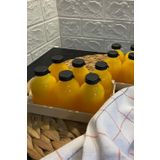 12 Adet Siyah Plastik Sızdırmaz Kapaklı Cam 50 ml Mini Shot Ginger Detox Şişe Kolonya Koku Süs Şişe