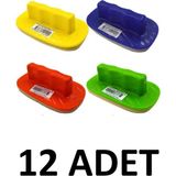 12 Adet Yazı Tahtası Silgisi Plastik Karışık Renk