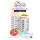 12 AL 10 ÖDE Sleepy Sensitive 70'li Bebek Islak Mendili ve Rosie Pamuk Hediye