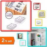 12 Bölmeli Çamaşır Kravat Çorap Çekmece Organizer + Dolap Kapağına Asılabilen Sepet - 2Li Set N7z5j1