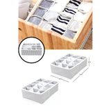 12 Bölmeli Pratik Bölmeli Çekmece Düzenleyici Organizer(İç Çamaşırı Krat Çorap Düzenleyici)