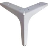 12 Cm Elegance Lüks Metal Mobilya Koltuk Baza Ayağı Dolap Ayağı - TV Ünitesi Ayağı Beyaz