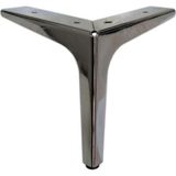 12 Cm Elegance Lüks Metal Mobilya Koltuk Baza Ayağı Dolap Ayağı - TV Ünitesi Ayağı Krom