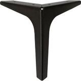 12 Cm Elegance Lüks Metal Mobilya Koltuk Baza Ayağı Dolap Ayağı - TV Ünitesi Ayağı Siyah