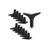 12 Cm Modern Model Siyah Metal Mobilya, Dolap, Koltuk, Kanepe, Tv Ünitesi Ayakları Metal (12 ADET) Siyah