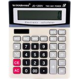 12 Haneli Geniş LCD Ekran, Pilli Büyük Düğmeli Hesap Makinesi (5486) - Renkli