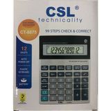 12 Haneli Metal Yüzeyli Hesap Makinesi CT-8875 - Seçenek 1 - Antrasit