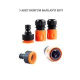 1/2" Hortum Musluk Bağlantı Adaptörü (2 Adet) + 1/2 - 3/4" Musluk Adaptörü