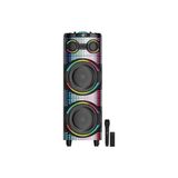 12 İnç X2 Dev Kule Hoparlör 8000Mah Ultra Güçlü Batarya Çift Mikrofonlu Karaoke Seti