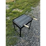 12 Kg Demir 40x50 Oluklu Köfteci Izgaralı Mangal Geçmeli Portatif Ayaklı 55 Cm Ayaklar Siyah