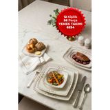 12 Kişilik 56 Parça Yemek Takımı 6534
