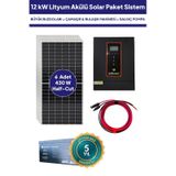 12 Kw Lityum Akülü Solar Güneş Enerjisi Sistemi