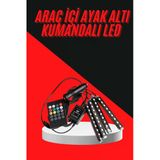 12 Ledli Rgb Işıklı Araç Içi Ayak Altı Led Oto Ampul Kumandalı 7 Renk Mir38126018