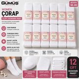 12 'li Gümüş Beyaz Renkli Çorap - 36 - 40