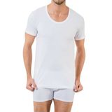12 li Paket Nazar Yıldız Erkek Bisiklet Yaka Atlet Fanila Beyaz