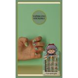 12 Li Yapışkan Stickerlı Renkli Baskılı Çocuk Takma Tırnak Oyuncak Seti - 5- 14 Yaş Arası - Model 20