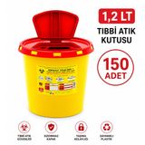 1,2 LT TIBBİ ATIK KUTUSU 150 ADET